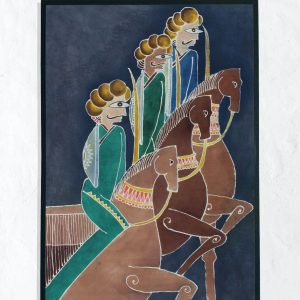 Royal Horse Riders Wall Art – Indonesian Batik