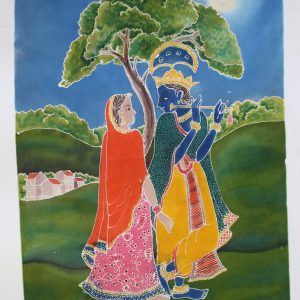 Radha Krishna Wall Art – Indonesian Batik