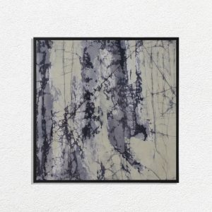 Abstract Grey Wall Art – Indonesian Batik