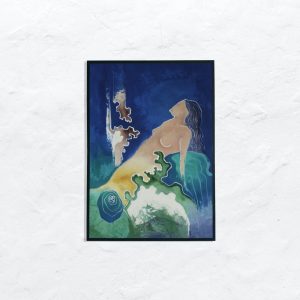 Abstract Woman Wall Art – Indonesian Batik