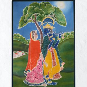 Radha Krishna Wall Art – Indonesian Batik