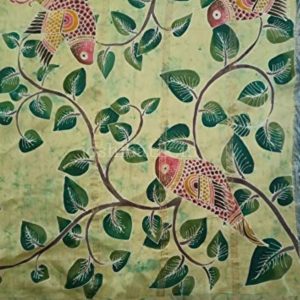 Birds & Floral Design – Indonesian Batik Saree