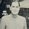 Former Prime Minister of India, Shri Rajiv Gandhi holding a batik wall hanging made by Shri Satish Joshi depicting Shri Rajiv Gandhi's visit to Jhabua, Madhya Pradesh.